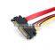 50CM 22 Pin SATA Male to Female Extension Cable SATA 7+15 pin Cable