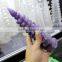 hand carved natural rock amethyst crystal towers
