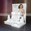 retail countertop acrylic display stand for cosmetics, cosmetic display stand,acrylic pos display