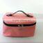 Double Zipper Pink Colored Cosmetic Bag