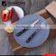 forged color wood handle steak knife and fork