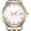 FS FLOWER - High Polishing Classic Series Stainless Steel Two Tone Gold Watch Mens