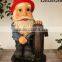 Resin christmas plush elf for decorative