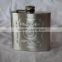 thermos stainless steel hip flask with logo embossed