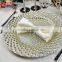 Wholesale Underplate New Wedding and Restaurant Gold Silver Glass Decoration Charger Plate