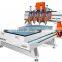 High-performance multi head cnc router with 4 heads cylinder cnc router engraving machine/cylinder head machine