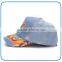 Wholsale sequins star casquette washing cotton denim children hats 5panel adjustable baseball cap for kids
