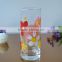 Wholesale high ball glass drinking tumbler with decal