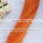 Cheap 3MM 1.3M/Strand Hanging Orange ABS Pearl Garland Plastic Pearl Strands for Wedding Decoration