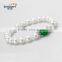 2016 hot sale women near round Chinese freshwater pearl bracelets