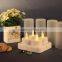 Rechargeable electric candle,led rechargeable candle with cups
