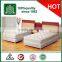 fixed fabric bed frame/mattress bed box/hotel wooden bed frame