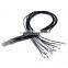 leather chain necklace with stainless steel clasp for women men