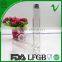PET tube empty square 120ml plastic candy bottle with aluminium cap