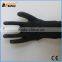 BSSAFETY Black latex coated crinkle finished string knit working gloves