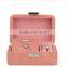 Chinese Factories Wholesale Custom High-grade PU Leather Jewelry Box, Pink Gift Box