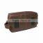 China Supplier Wholesale Low Price Leather Toiletry Bag