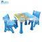 school plastic table and chair for kids