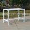 New product white rectangle garden rattan bar table