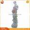 Outdoor Decoration White Marble Lady Sculpture