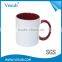 Top grade professional 11OZ double color customized vacuum magic mug sublimation