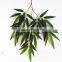 SJ070909 Silk print decorative bamboo tree leaves for garden arrangement