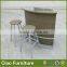 Club artificial rattan bar stool round bar stool