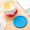 colorful fastener -shaped silicone cup mat/household product