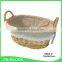 Customize gfit package basket hand knitting empty wicker baby gift basket