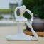 home decoration morden design fiberglass resin yoga pose sculptures wholesale