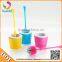 Certificated approve safe material colorful plastic toilet brush