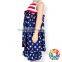 Summer Children Clothes Teen Girl Clothing Set Baby Girls Chevron Clothing Sets With Ruffle