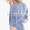 women's print chiffon short sleeve maxi dress