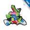 Lovely Cartoon Soft PVC Rubber Label Keychain
