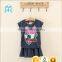 2017 summer new Korean children Girls baby shorts suit girls clothes sets 2 piece clothing for kids