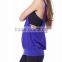 Fashionable fit and cut women gym singlet/low cut singlet tops