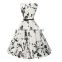 Walson Womens 50's Rockabilly Vintage Style Evening Party Tea Dresses Swing Skaters