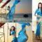 Heavenly Blue & Golden Color Combination Royal Drapes Cotton Blends Designer Sarees