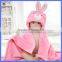 Fashion Pink Color Design 100% Cotton Kids Bathrobes