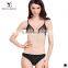 Latest fasion fency lace ladies panty and puls size women bra set