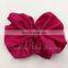 4" Chiffon Bo Accessories Solid Bow Without Hair Clips Flat Back