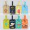 Factory customize Luggage Tags, Bag Tag, Soft pvc Travel ID Labels Tag