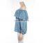 Wholesale China Supplier OEM Service Lady Denim Off The Shoulder Top