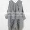 Fashion 100% Acrylic Tassel Kimono cardigan Open Front Poncho