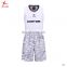 Sublimated Printing Healong White Basketball Uniforms Fashionable Customized Men'S Basketball Jerseys