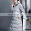 T-WC007 Traditional Chinese Winter Mid-Thigh Length Down Thin Warm Women Coat
