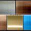 Color brushed stainless steel sheets on both sides for decoration