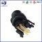 30V 8 Pin 90° Receptacle A, B & D-Coding M12 Male for Ship wire harness