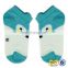 New Soft Feel Kids Carton Socks Blue Animal Pattern White Sock Kid