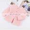 Warm Fabric Girls Clothes Solid Color Long Sleeve Fall Winter Baby Sweater